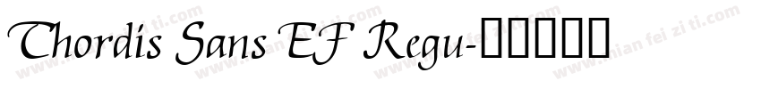 Thordis Sans EF Regu字体转换